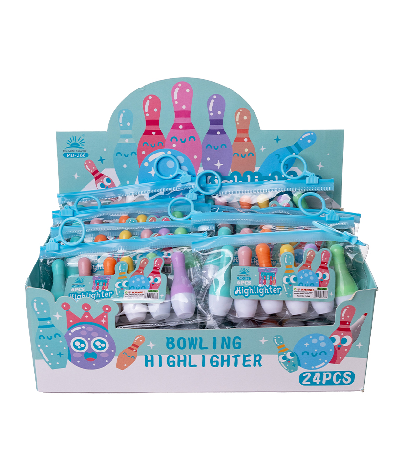 Resaltadores multipaper x6 mini bowling