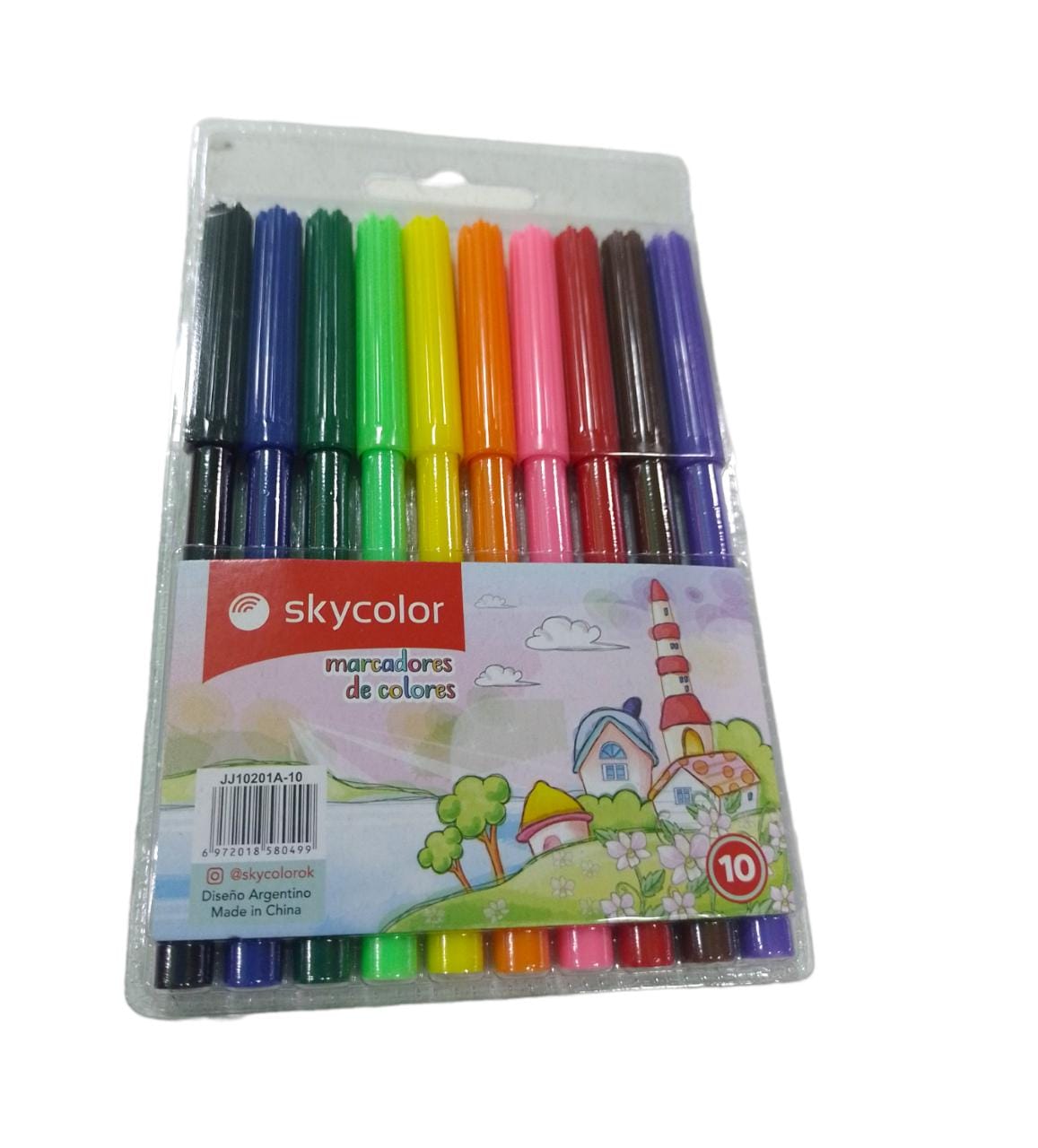 Marcadores skycolor x6 colores