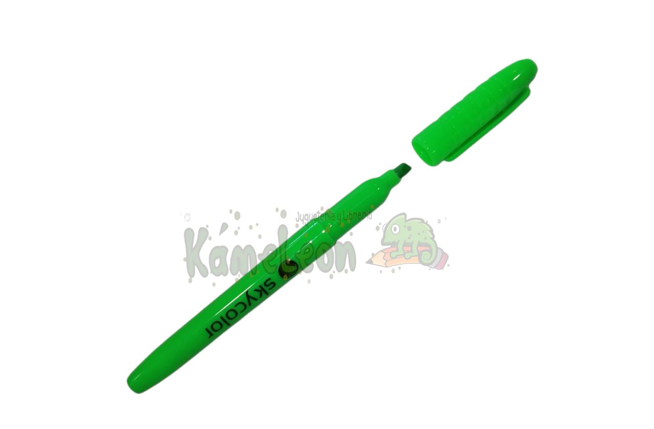 Resaltador skycolor fino fluo verde