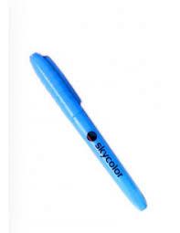 Resaltador skycolor fino fluo azul 