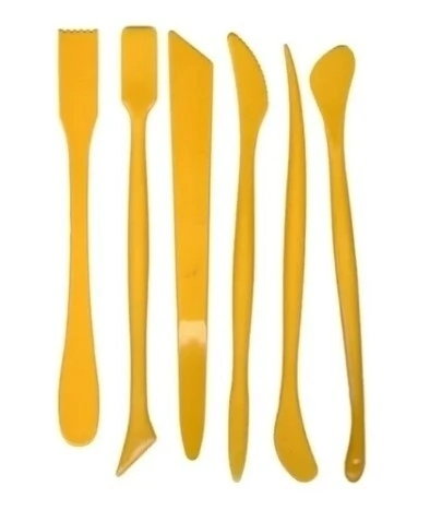 Espatula de plastico set x 6 unidades