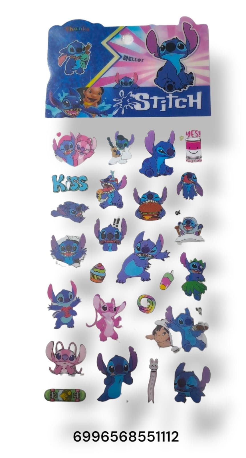 Stickers transparente stich 