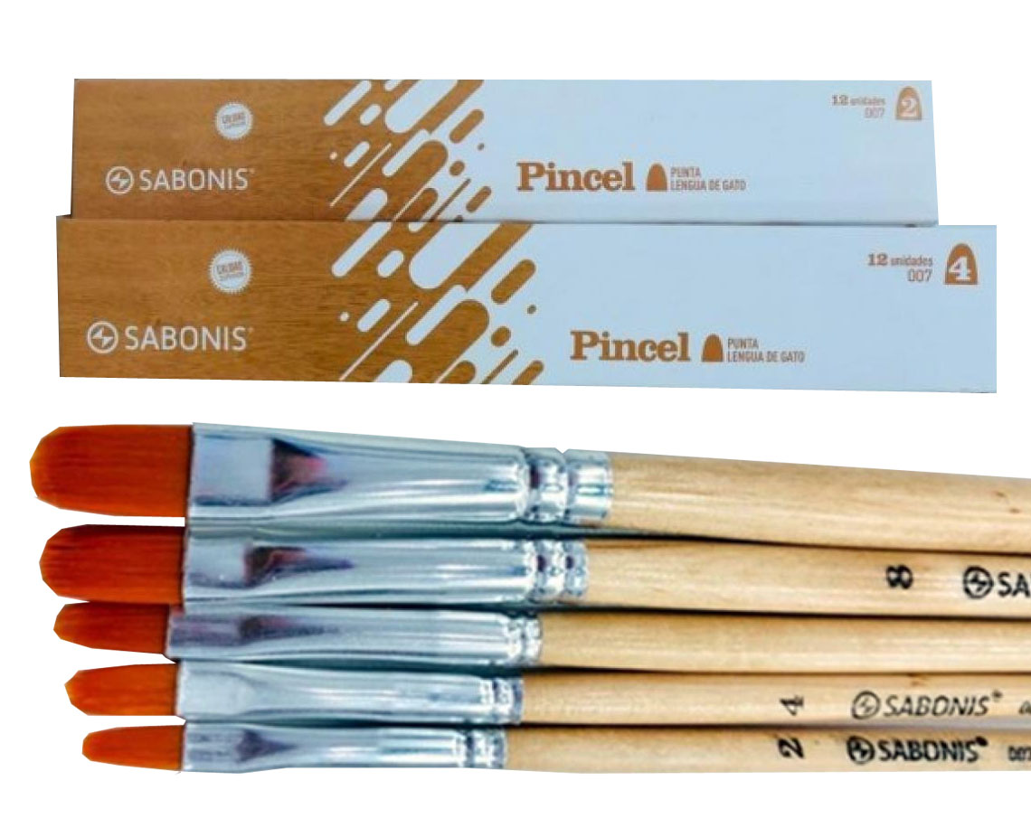 Pincel lengua de gato sabonis 6 serie 007