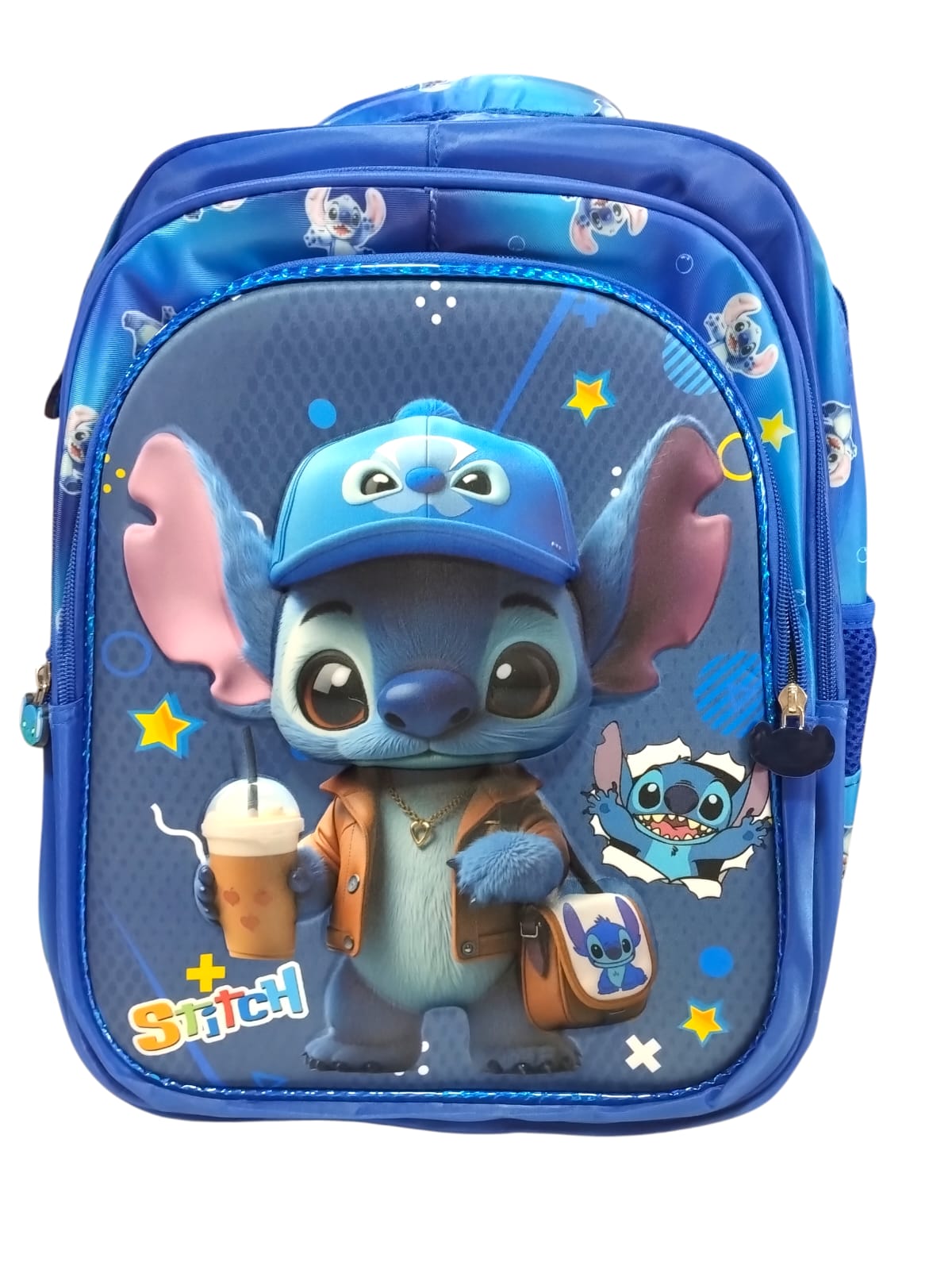 Mochila espalda 17" stitch o dragon ball