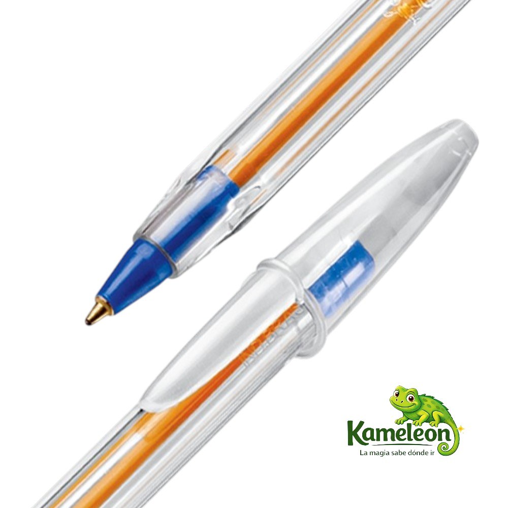 Lapicera bic cristal fina 08 azul