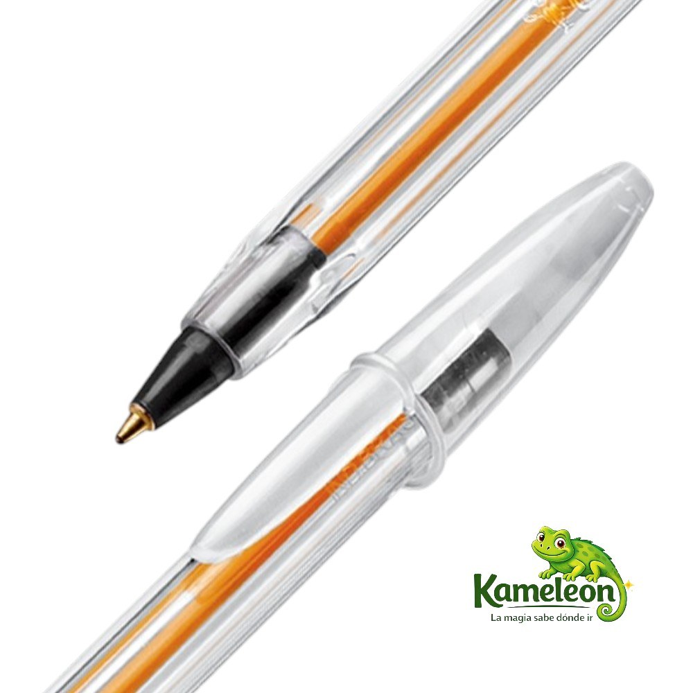 Lapicera bic cristal fina 08 negra