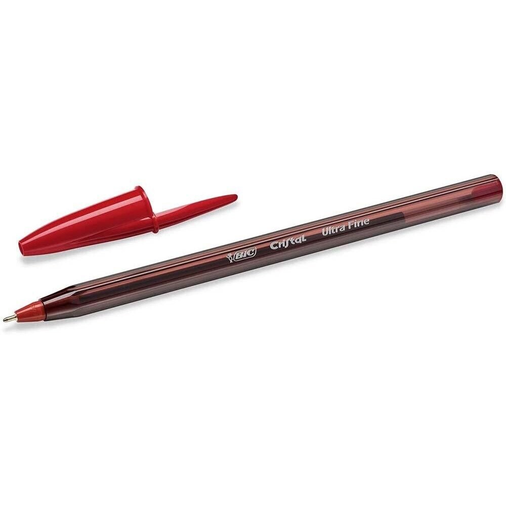 Lapicera bic 0.7mm ultra fino rojo