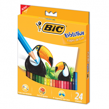 Lapices bic evolution x 24  colores
