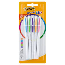 Lapiceras bic cristal up x5 colores