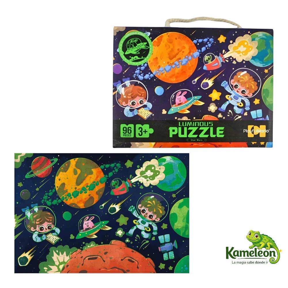 PUZZLE ROMPE CABEZA LUMINOSO DE 96 PIEZAS STAR WARS