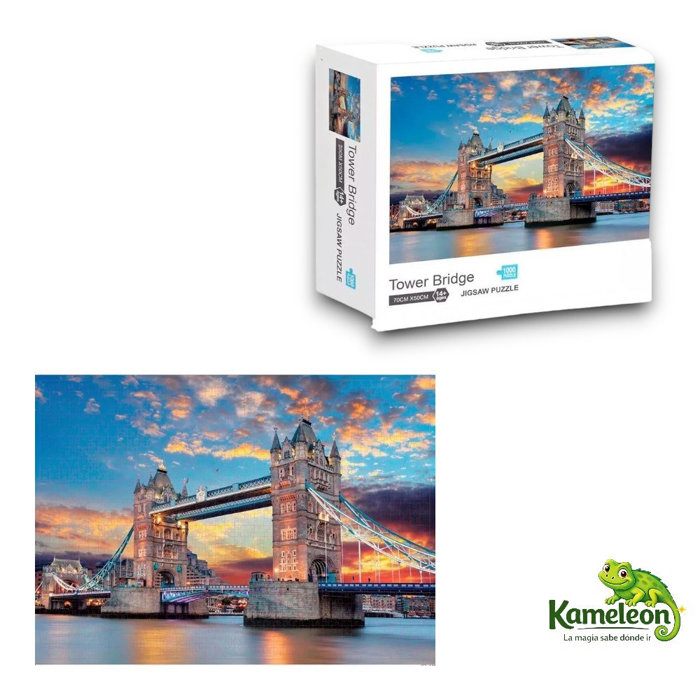 PUZZLE ROMPE CABEZA MIL PIEZAS DE TOWER BRIDGE