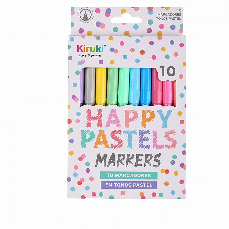 Marcadores kiruki x 10 pasteles