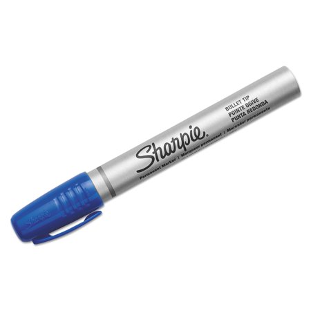 Marcador permanente sharpie pta redonda azul