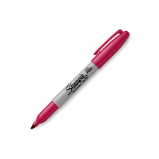 Marcador permanente sharpie rosa fino