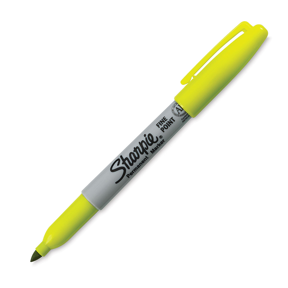 Marcador permanente sharpie amarillo supersonico fino