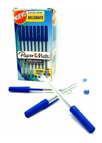 Lapicera paper mate azul kilometrico x1
