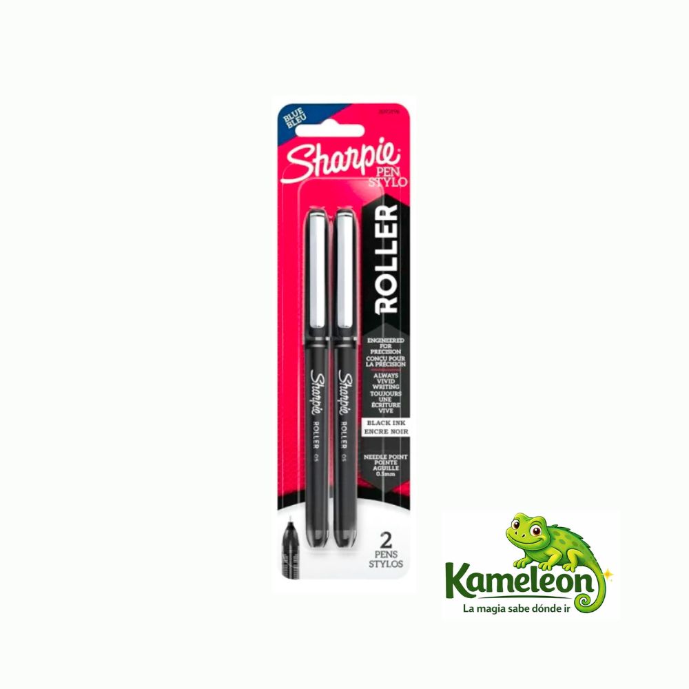 Boligrafo sharpie roller  negro  blx2