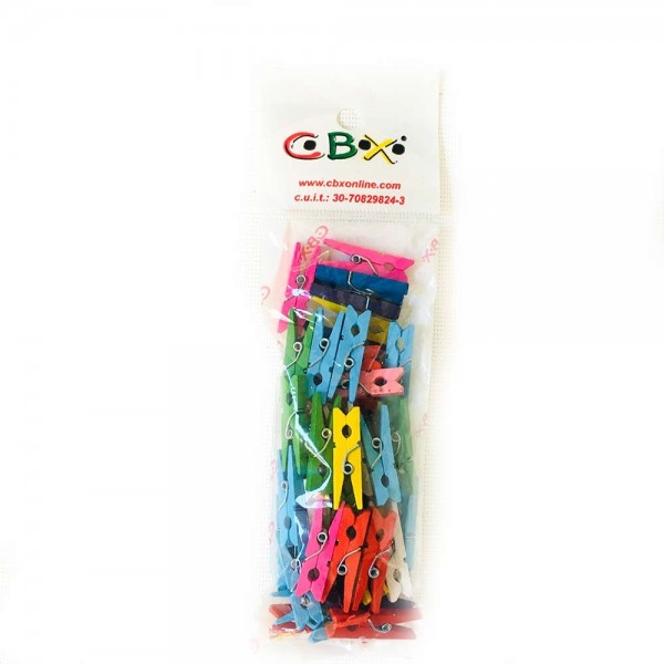 Broche de madera colores surtidos