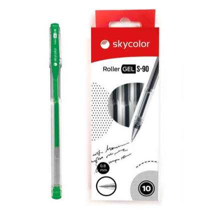 Lapicera roller gel s-90 verde sky
