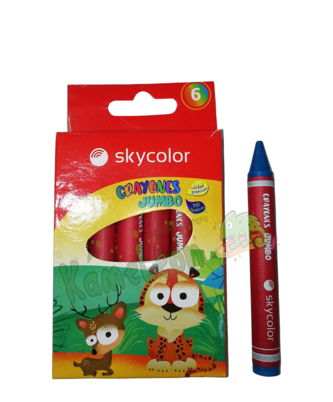 Crayones skycolor jumbo x 6  