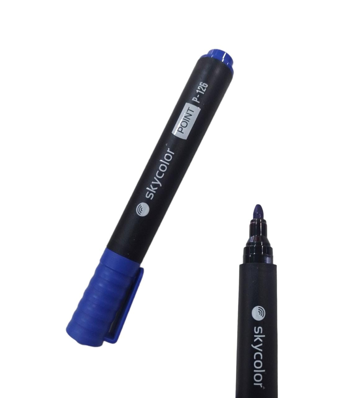 Marcador permanente sky punta redonda p-126 azul