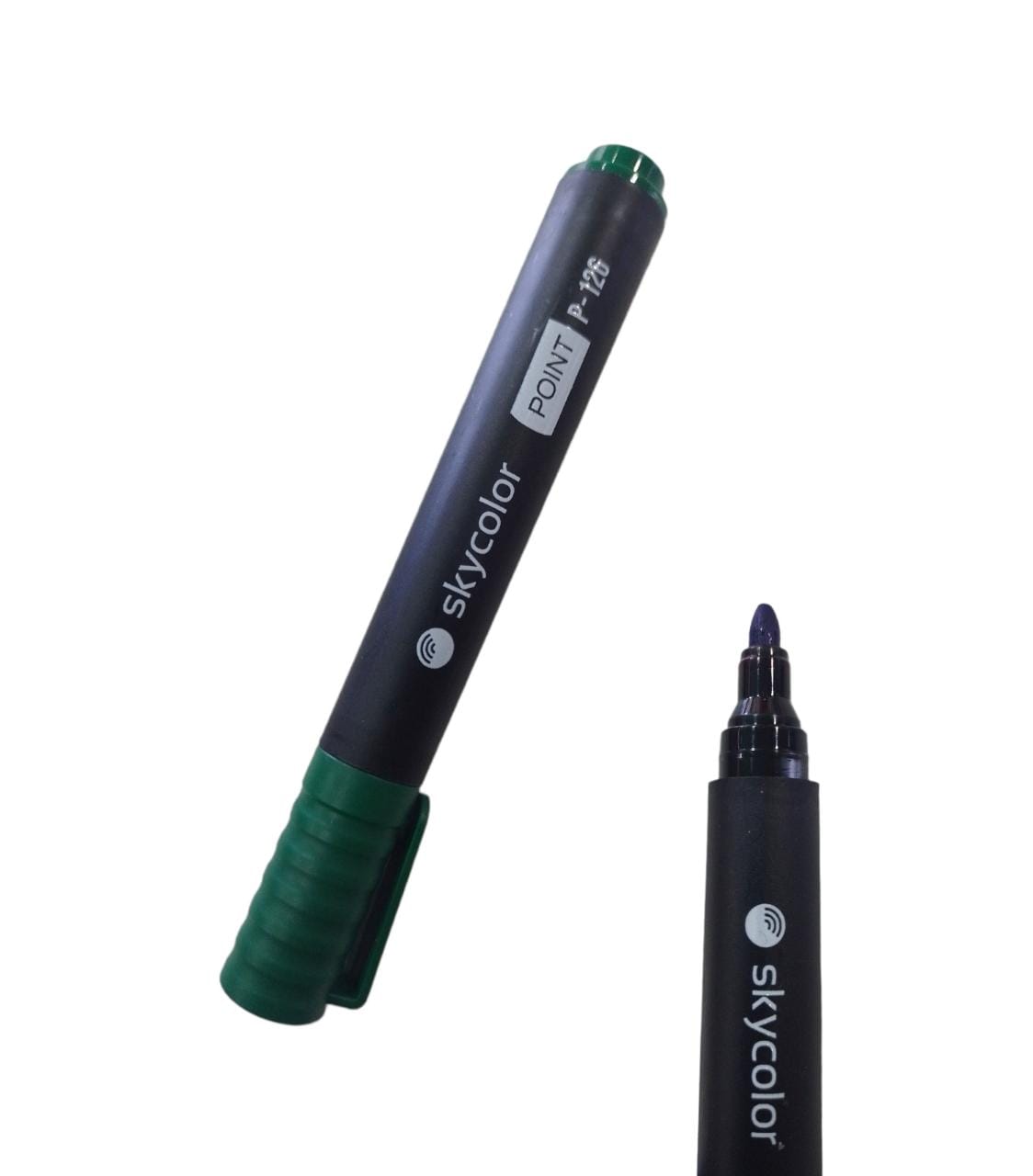 Marcador permanente sky punta redonda p-126 verde
