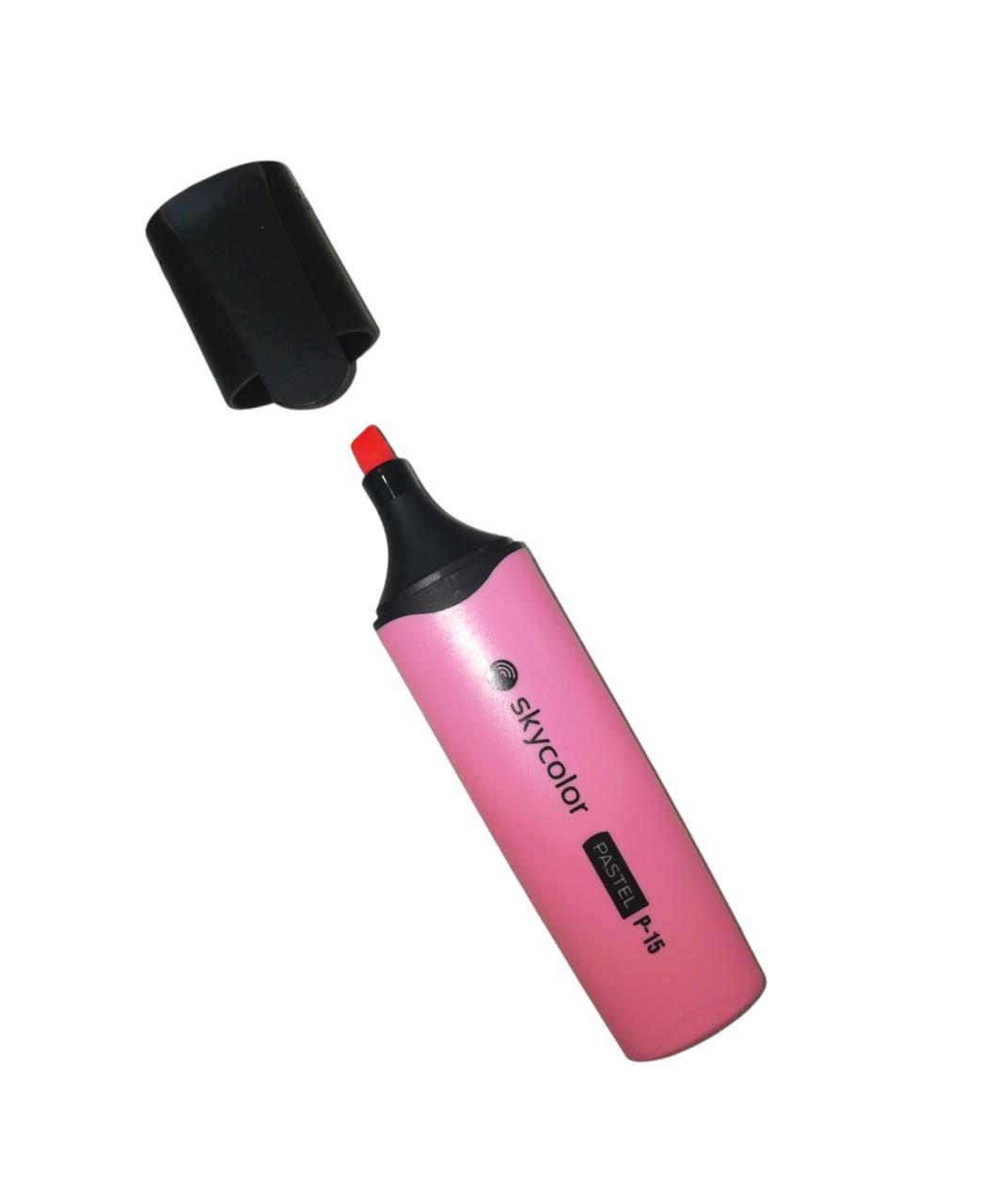 Resaltador skycolor chato p-15 pastel rosa