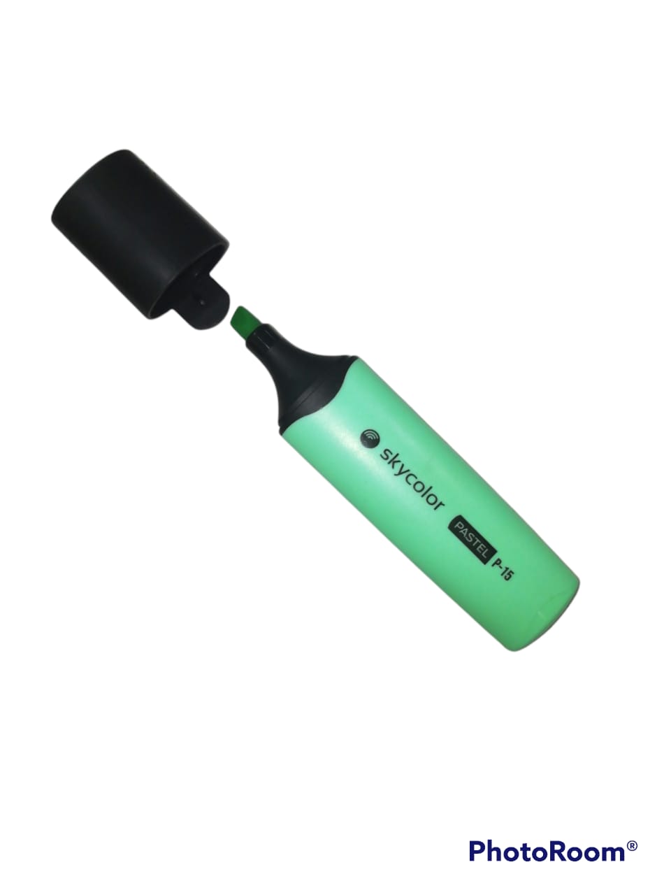 Resaltador skycolor chato p-15 pastel verde 
