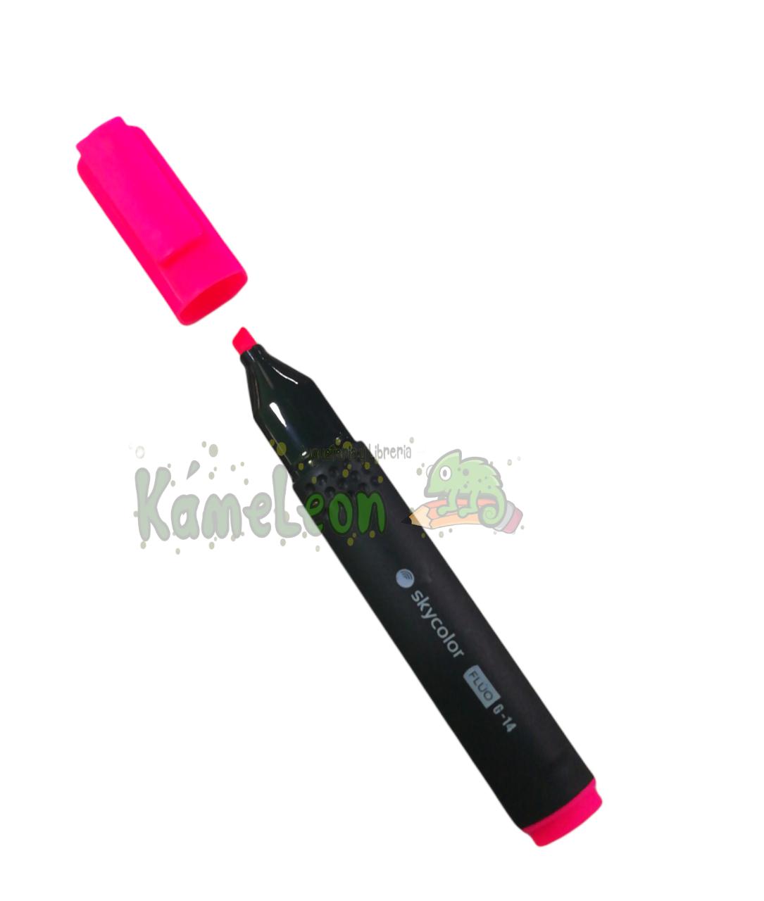Resaltador skycolor chato g-14 fluo rosa 