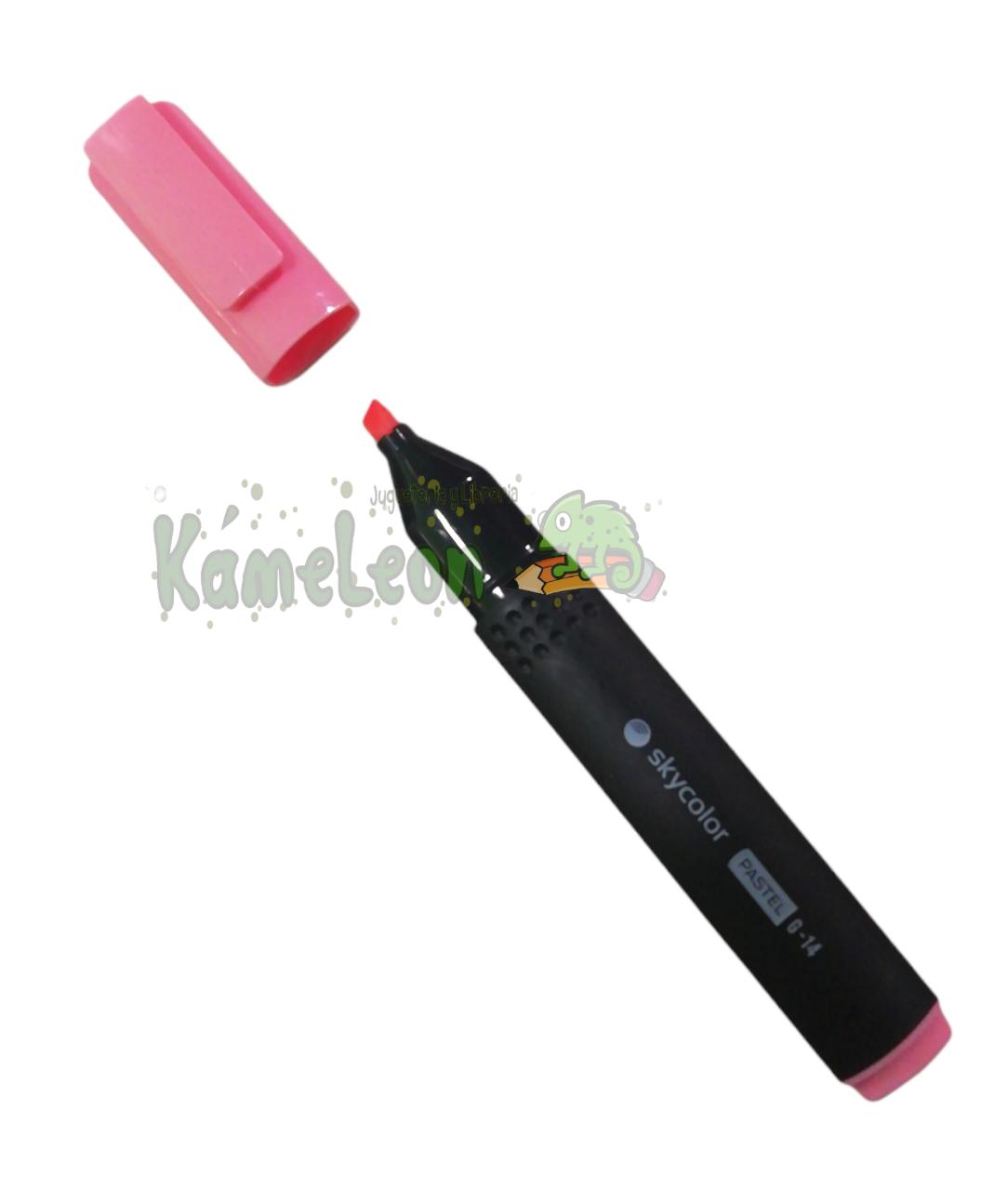 Resaltador skycolor chato g-14 pastel rosa 
