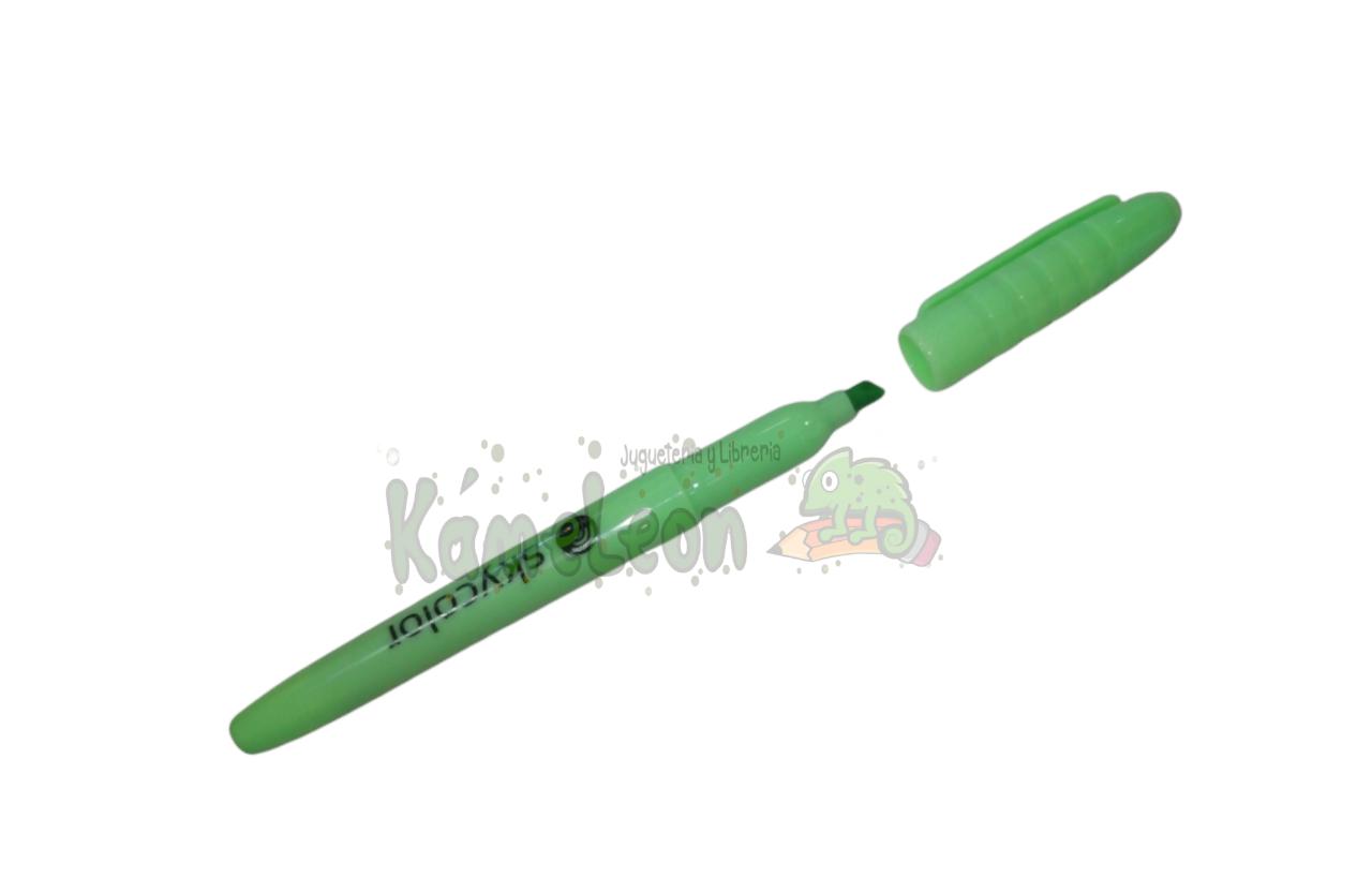 Resaltador skycolor fino pastel verde