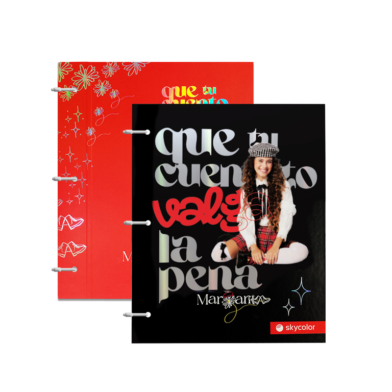 Carpeta skycolor nro 3 dos tapas margaritas