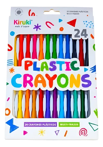 Crayones kiruki plastipinturita x 24 multi-trazos