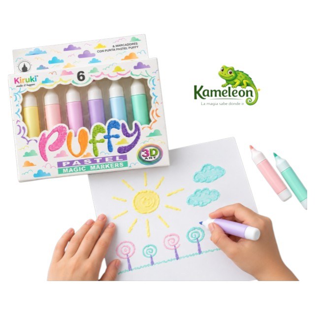 Marcador kiruki puffy pastel