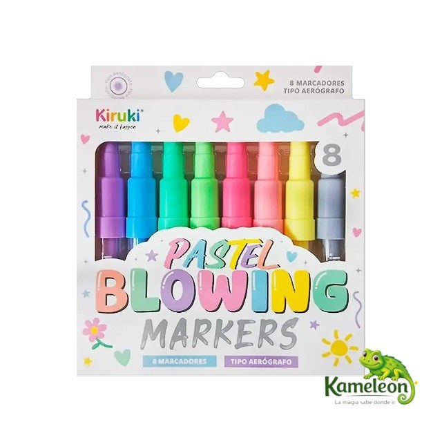Marcadores kiruki x8 blowing pastel