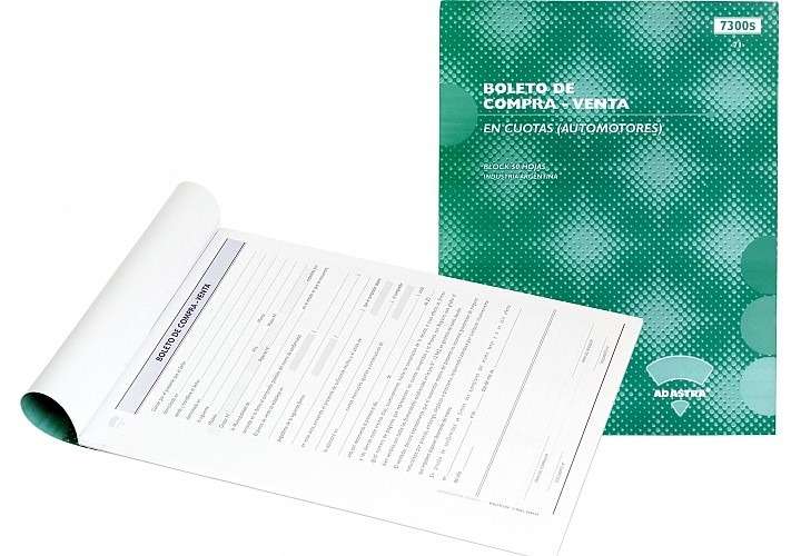Boleto ad astra de compra - venta en cuotas (automotores)