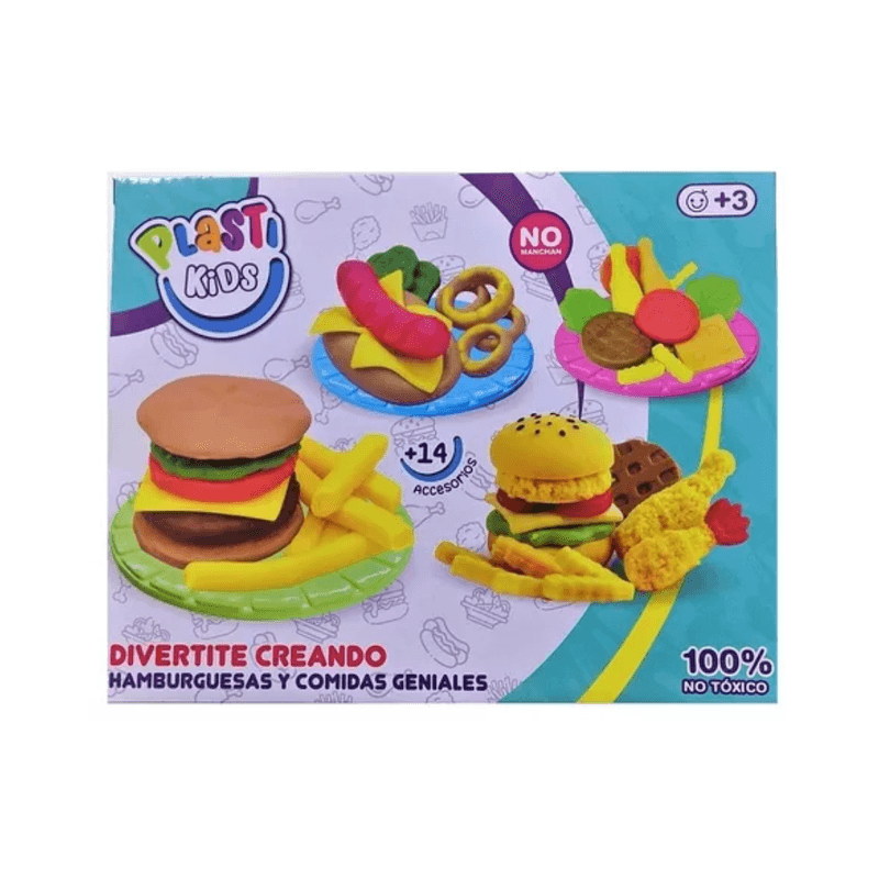 Masa plasti kids hamburguesas y comidas geniales
