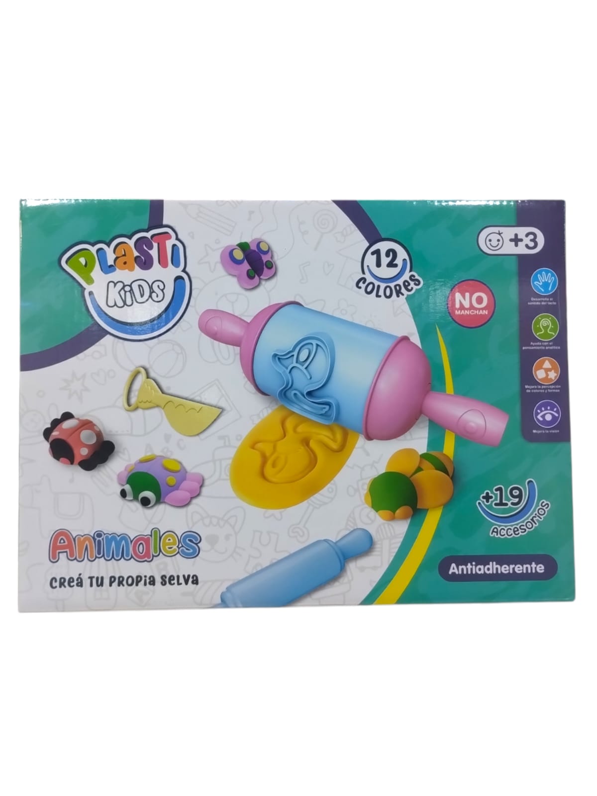Masa animales plasti kids