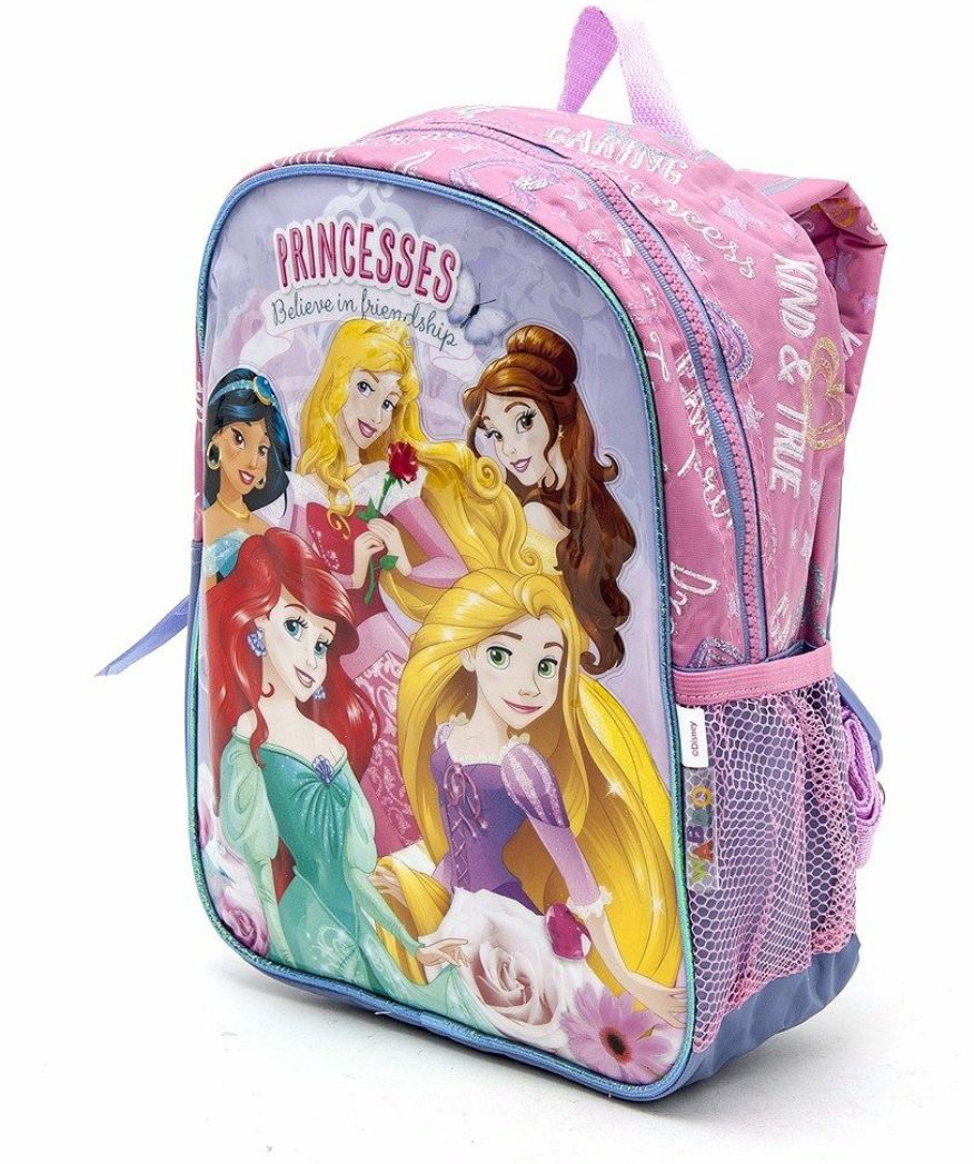 Mochila wabro espalda 12" princesas 