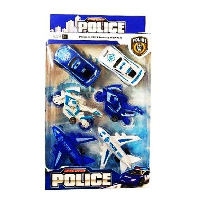Set vehiculos police x 6