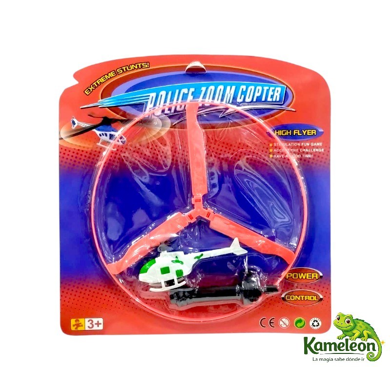 Helicoptero super lanzador police zoom coper 11cm. e/blister