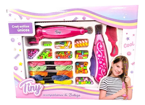 Set "mostacillas para pelo y trenzador tiny"