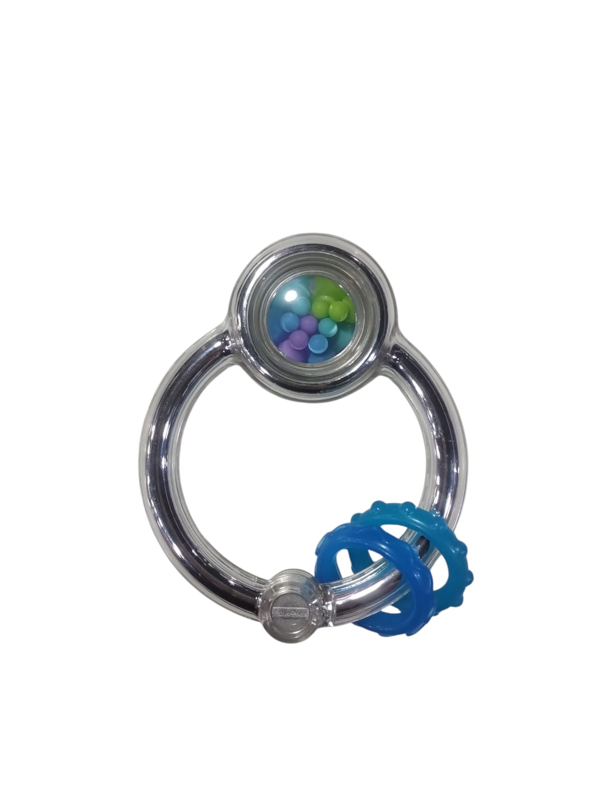 Sonajero fisher price plateado