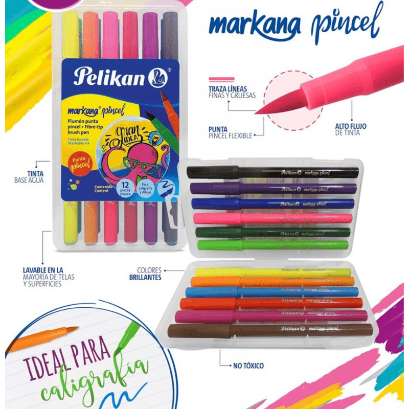 Marcadores pelikan marka p/pincel