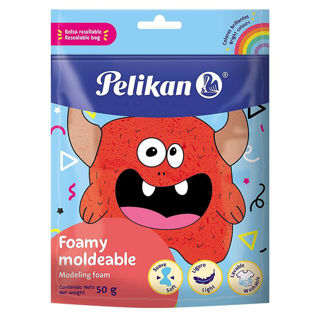 Masa pelikan moldeable 50 gs rojo