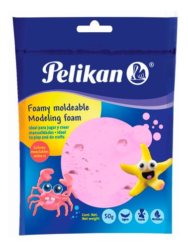 Masa pelikan moldeable 50 gs rosa