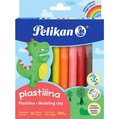 Plastilina pelokan surtido x 10