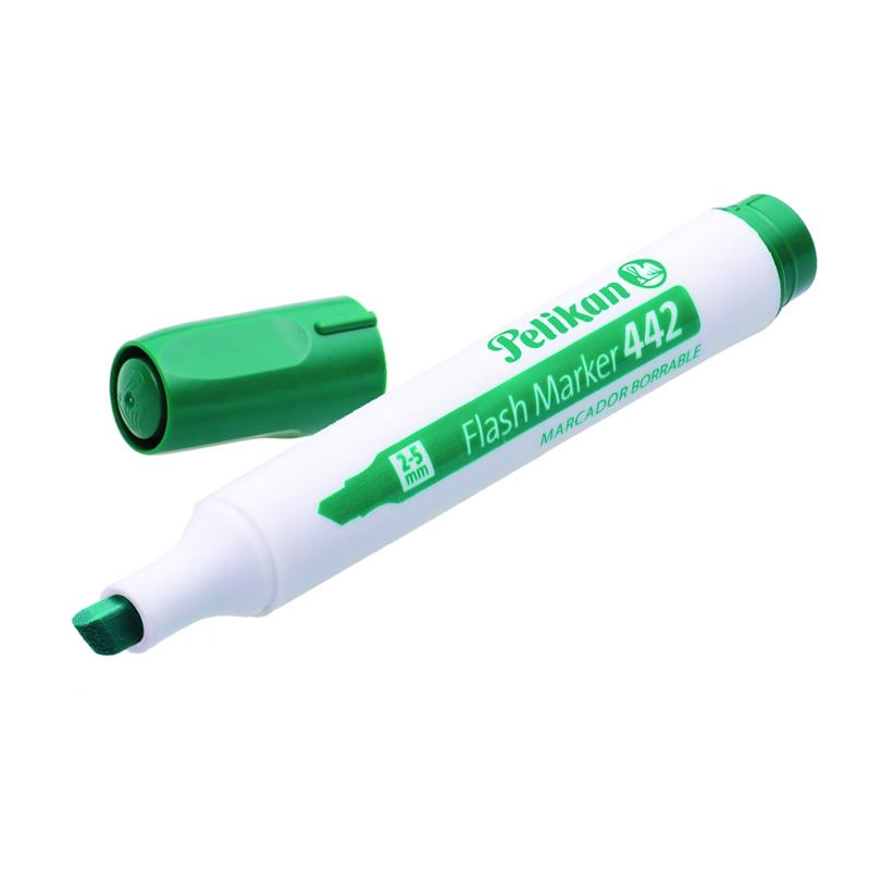 Marcador para pizarra pelikan flash marker 442 verde
