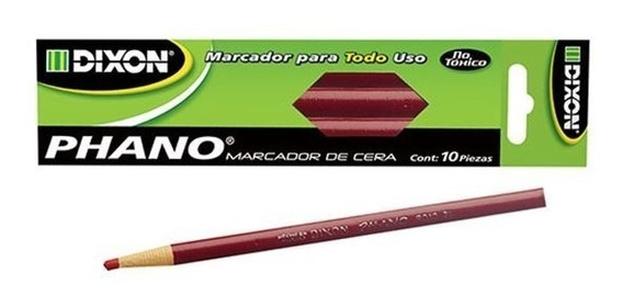 Lapiz de cera dixon phano rojo