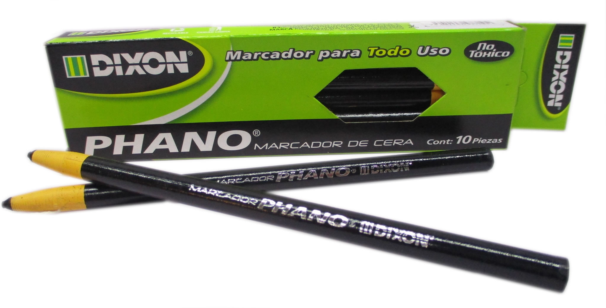 Lapiz phano de cera dixon  negro